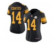 Women's Nike Pittsburgh Steelers #14 Sammie Coates Limited Black Rush NFL Jersey