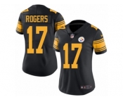 Women's Nike Pittsburgh Steelers #17 Eli Rogers Limited Black Rush NFL Jersey