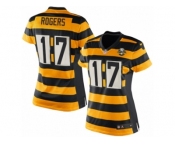Women's Nike Pittsburgh Steelers #17 Eli Rogers Limited Yellow Black Alternate 80TH Anniversary Throwback NFL Jersey