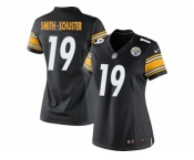 Women's Nike Pittsburgh Steelers #19 JuJu Smith-Schuster Limited Black Team Color NFL Jersey