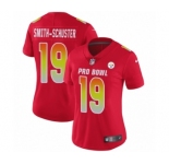 Women's Nike Pittsburgh Steelers #19 JuJu Smith-Schuster Limited Red AFC 2019 Pro Bowl NFL Jersey