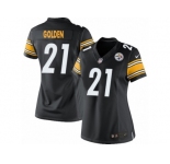 Women's Nike Pittsburgh Steelers #21 Robert Golden Limited Black Team Color NFL Jersey