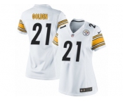 Women's Nike Pittsburgh Steelers #21 Robert Golden Limited White NFL Jersey