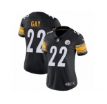 Women's Nike Pittsburgh Steelers #22 William Gay Vapor Untouchable Limited Black Team Color NFL Jersey
