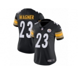 Women's Nike Pittsburgh Steelers #23 Mike Wagner Vapor Untouchable Limited Black Team Color NFL Jersey