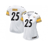 Women's Nike Pittsburgh Steelers #25 Artie Burns White Stitched NFL Elite Jersey