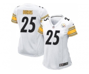 Women's Nike Pittsburgh Steelers #25 Artie Burns White Stitched NFL Elite Jersey