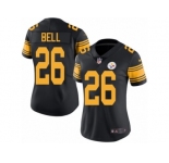 Women's Nike Pittsburgh Steelers #26 Le'Veon Bell Limited Black Rush NFL Jersey
