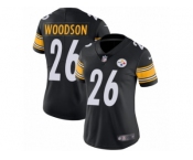 Women's Nike Pittsburgh Steelers #26 Rod Woodson Vapor Untouchable Limited Black Team Color NFL Jersey