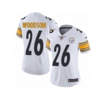 Women's Nike Pittsburgh Steelers #26 Rod Woodson Vapor Untouchable Limited White NFL Jersey