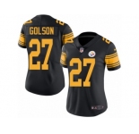 Women's Nike Pittsburgh Steelers #27 Senquez Golson Limited Black Rush NFL Jersey