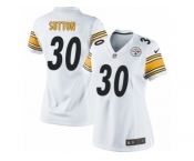 Women's Nike Pittsburgh Steelers #30 Cameron Sutton Limited White NFL Jersey