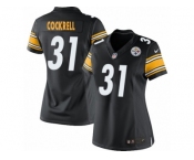 Women's Nike Pittsburgh Steelers #31 Ross Cockrell Limited Black Team Color NFL Jersey