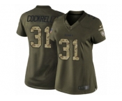 Women's Nike Pittsburgh Steelers #31 Ross Cockrell Limited Green Salute to Service NFL Jersey