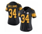 Women's Nike Pittsburgh Steelers #34 DeAngelo Williams Limited Black Rush NFL Jersey