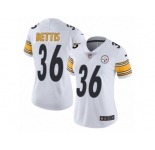 Women's Nike Pittsburgh Steelers #36 Jerome Bettis Vapor Untouchable Limited White NFL Jersey
