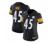 Women's Nike Pittsburgh Steelers #45 Roosevelt Nix Vapor Untouchable Limited Black Team Color NFL Jersey
