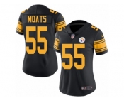 Women's Nike Pittsburgh Steelers #55 Arthur Moats Limited Black Rush NFL Jersey