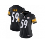 Women's Nike Pittsburgh Steelers #59 Jack Ham Vapor Untouchable Limited Black Team Color NFL Jersey