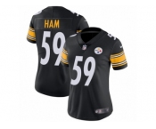 Women's Nike Pittsburgh Steelers #59 Jack Ham Vapor Untouchable Limited Black Team Color NFL Jersey