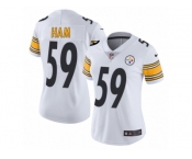 Women's Nike Pittsburgh Steelers #59 Jack Ham Vapor Untouchable Limited White NFL Jersey
