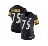 Women's Nike Pittsburgh Steelers #75 Joe Greene Vapor Untouchable Limited Black Team Color NFL Jersey