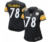 Women's Nike Pittsburgh Steelers #78 Alejandro Villanueva Game Black Team Color NFL Jersey