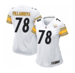 Women's Nike Pittsburgh Steelers #78 Alejandro Villanueva Game White NFL Jersey
