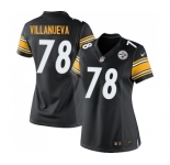 Women's Nike Pittsburgh Steelers #78 Alejandro Villanueva Limited Black Team Color NFL Jersey