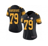 Women's Nike Pittsburgh Steelers #79 Javon Hargrave Limited Black Rush NFL Jersey