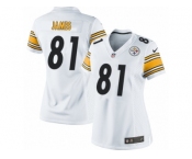 Women's Nike Pittsburgh Steelers #81 Jesse James Limited White NFL Jersey