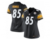 Women's Nike Pittsburgh Steelers #85 Xavier Grimble Limited Black Team Color NFL Jersey
