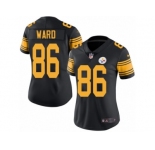 Women's Nike Pittsburgh Steelers #86 Hines Ward Limited Black Rush NFL Jersey