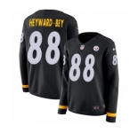 Women's Nike Pittsburgh Steelers #88 Darrius Heyward-Bey Limited Black Therma Long Sleeve NFL Jersey
