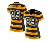 Women's Nike Pittsburgh Steelers #89 Ladarius Green Game Yellow Black Alternate 80TH Anniversary Throwback NFL Jersey