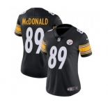 Women's Nike Pittsburgh Steelers #89 Vance McDonald Black Team Color Vapor Untouchable Limited Player NFL Jersey