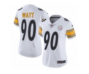 Women's Nike Pittsburgh Steelers #90 T. J. Watt Vapor Untouchable Limited White NFL Jersey