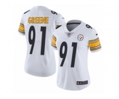 Women's Nike Pittsburgh Steelers #91 Kevin Greene Vapor Untouchable Limited White NFL Jersey