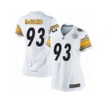 Women's Nike Pittsburgh Steelers #93 Dan McCullers Limited White NFL Jersey