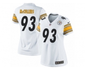 Women's Nike Pittsburgh Steelers #93 Dan McCullers Limited White NFL Jersey