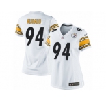 Women's Nike Pittsburgh Steelers #94 Tyson Alualu Limited White NFL Jersey