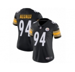 Women's Nike Pittsburgh Steelers #94 Tyson Alualu Vapor Untouchable Limited Black Team Color NFL Jersey