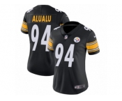 Women's Nike Pittsburgh Steelers #94 Tyson Alualu Vapor Untouchable Limited Black Team Color NFL Jersey