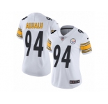 Women's Nike Pittsburgh Steelers #94 Tyson Alualu Vapor Untouchable Limited White NFL Jersey