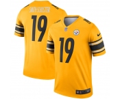 Women's Pittsburgh Steelers #19 JuJu Smith-Schuster Limited Gold Inverted Legend Football Jersey