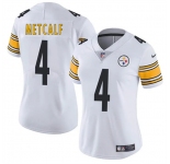 Women's Pittsburgh Steelers #4 DK Metcalf White 2025 Vapor Football Stitched Jersey