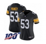 Women's Pittsburgh Steelers #53 Maurkice Pouncey Black Alternate Vapor Untouchable Limited Player 100th Season Football Jersey
