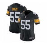 Women's Pittsburgh Steelers #55 Devin Bush Black Alternate Vapor Untouchable Limited Player Football Jersey