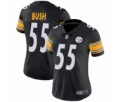 Women's Pittsburgh Steelers #55 Devin Bush Black Team Color Vapor Untouchable Limited Player Football Jersey