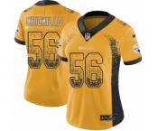 Women's Pittsburgh Steelers #56 Anthony Chickillo Gold Rush Drift Fashion Football Jersey